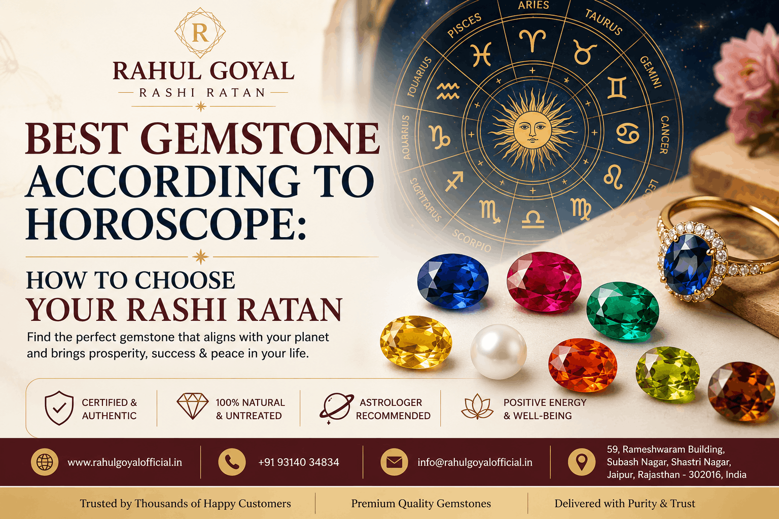 Best Gemstone According to Horoscope How to Choose Your Rashi Ratan