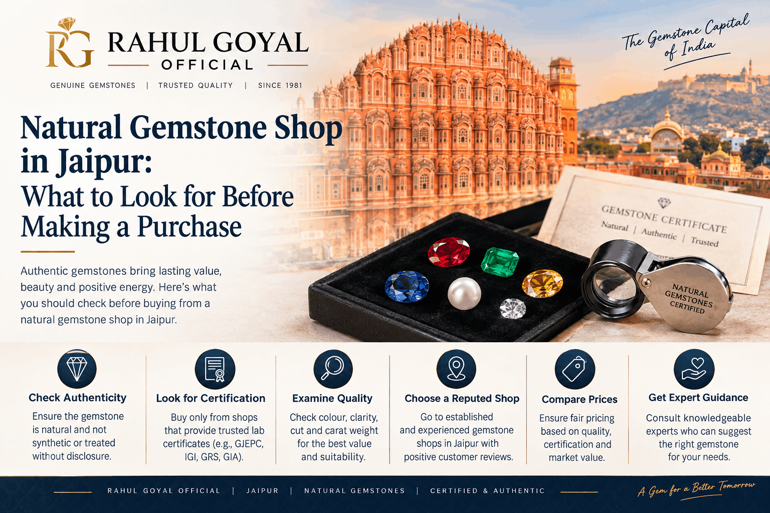 Natural Gemstone Shop in Jaipur What to Look for Before Making a Purchase