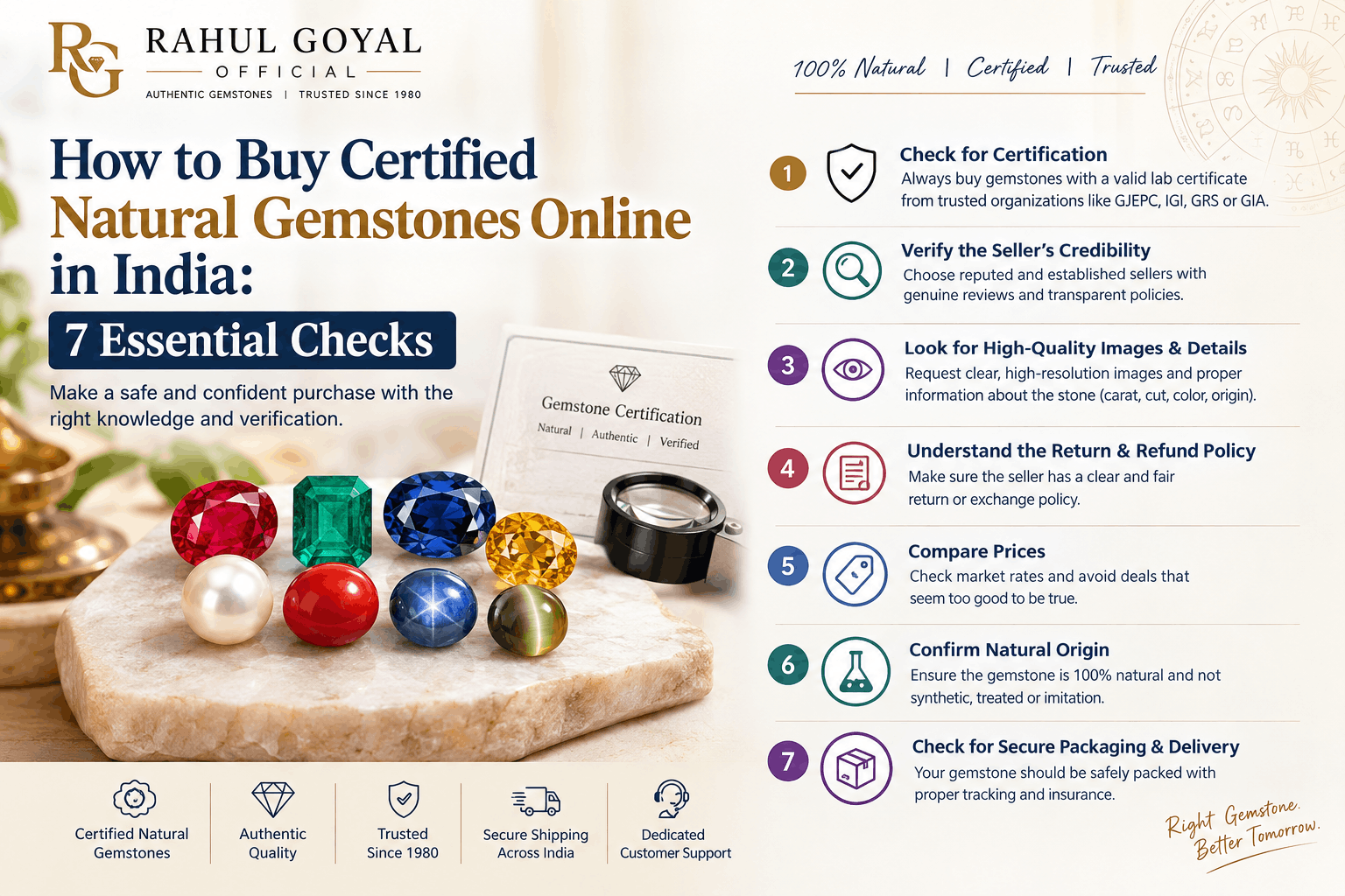 How to Buy Certified Natural Gemstones Online in India 7 Essential Checks