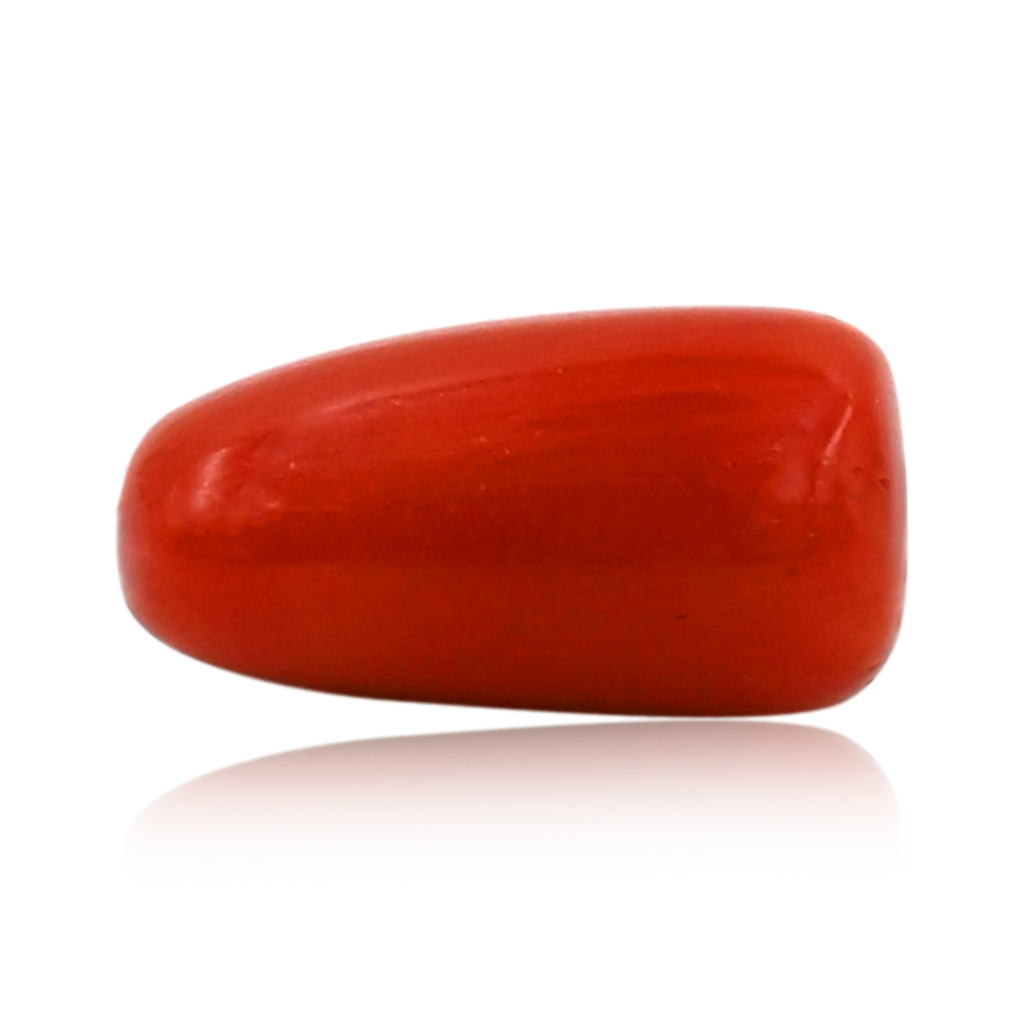 Natural Italian Red Coral (Moonga) 7.80X15.70 MM 7.90 Carat