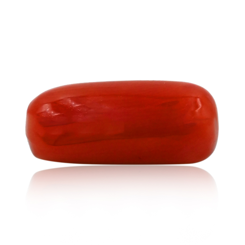 Italian Red Coral (Moonga)  8X15MM 7.90 Carat