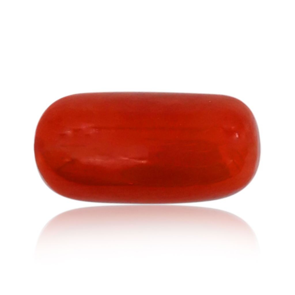 Italian Red Coral (Moonga)  8X15MM 7.90 Carat