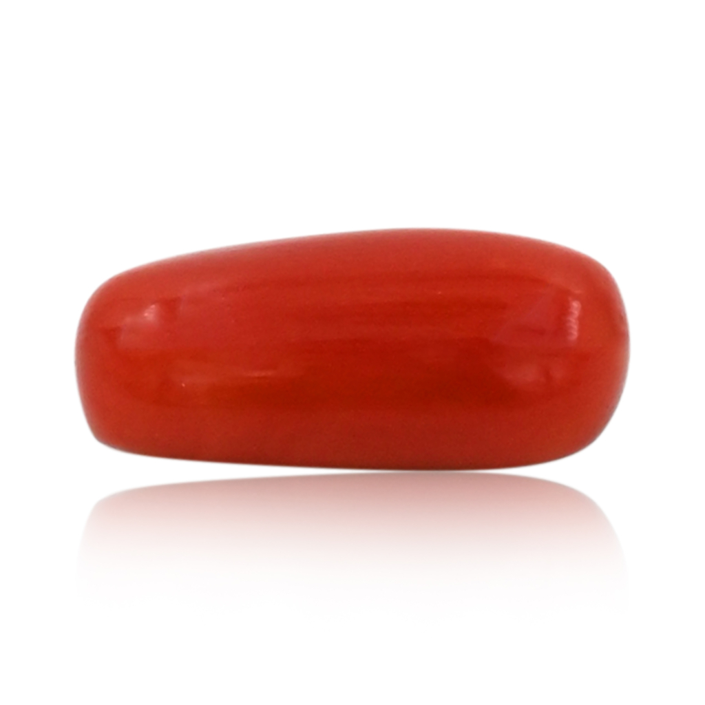 Italian Red Coral (Moonga) 8.50X16.30 MM 7.90 Carat