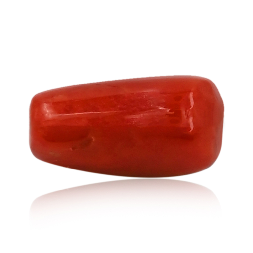 Italian Red Coral (Moonga)  8X14MM 7.30 Carat