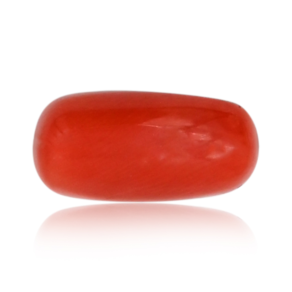 Italian Red Coral (Moonga) 8X16MM 8.20 Carat