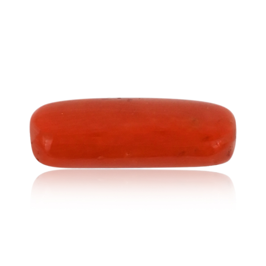 Italian Red Coral (Moonga)  7X20 MM 8.60 Carat