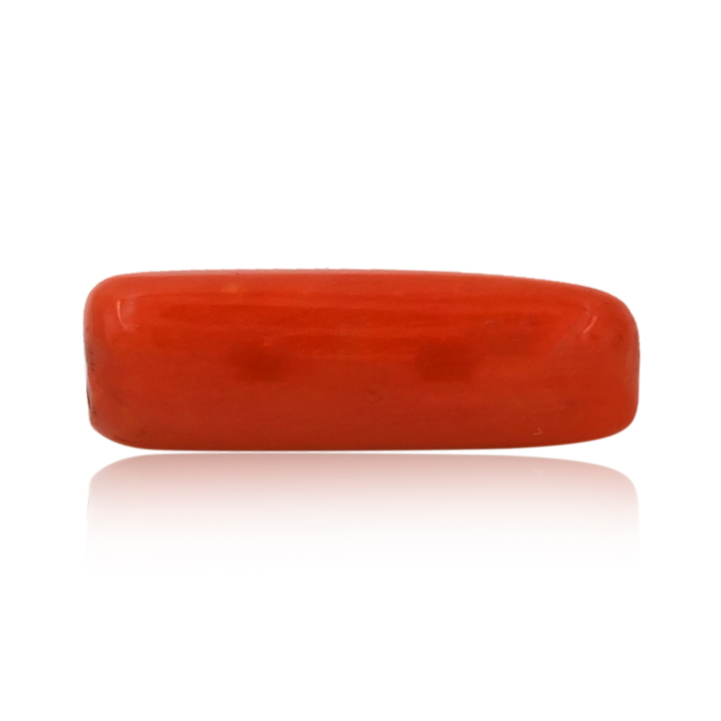 Italian Red Coral (Moonga)  7X20 MM 8.60 Carat