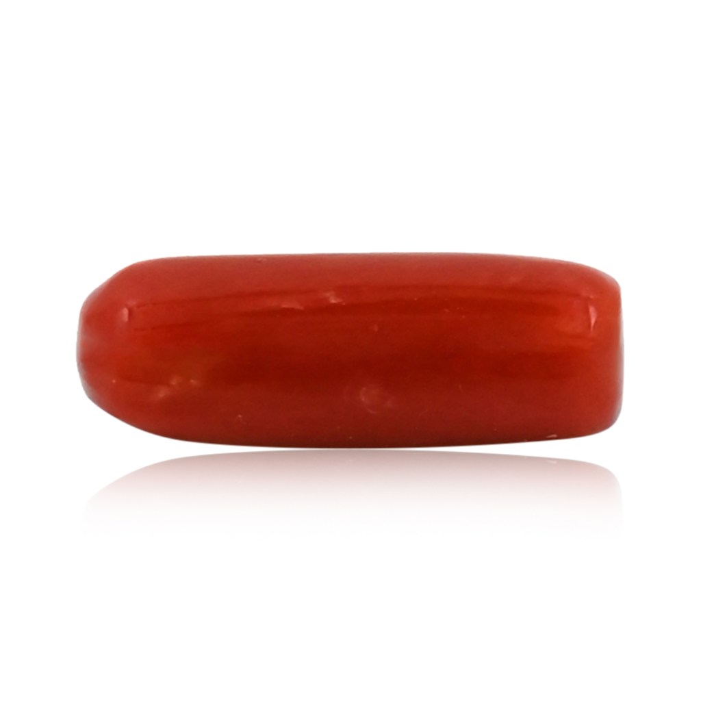 Italian Red Coral (Moonga) 7X18MM 7.20 Carat