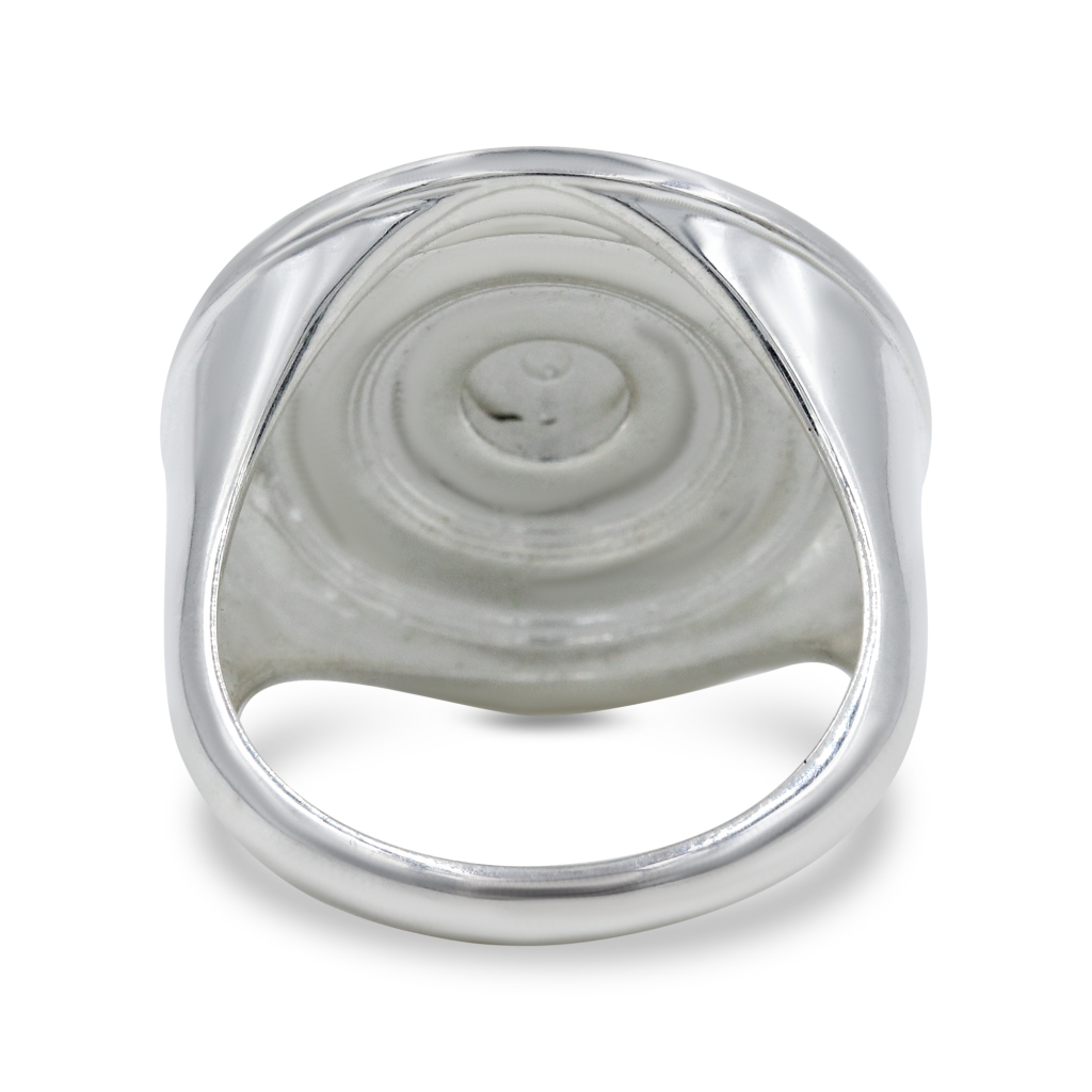 925 Sterling Silver Shree Sampada Yantra Ring for Wealth
