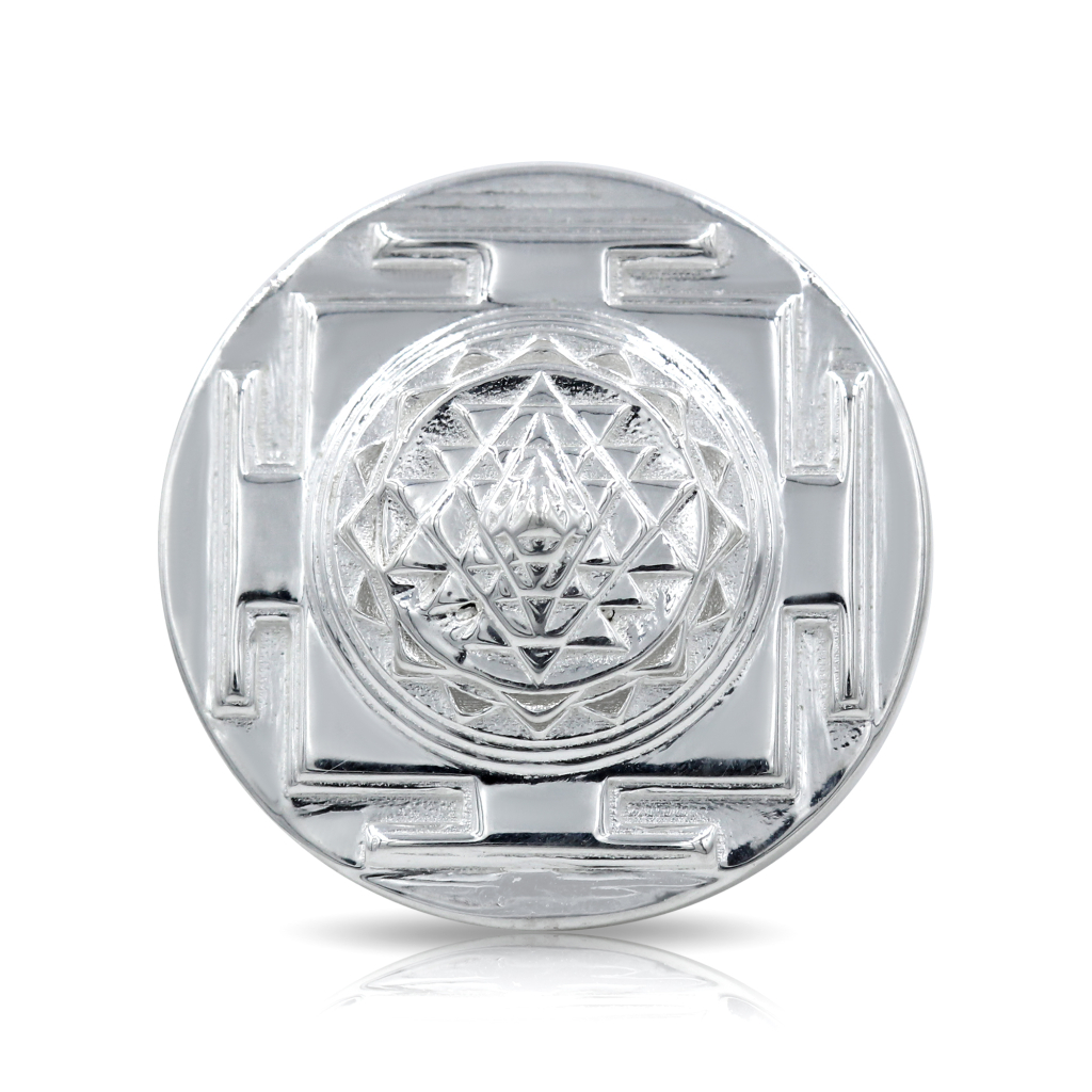 925 Sterling Silver Shree Sampada Yantra Ring for Wealth