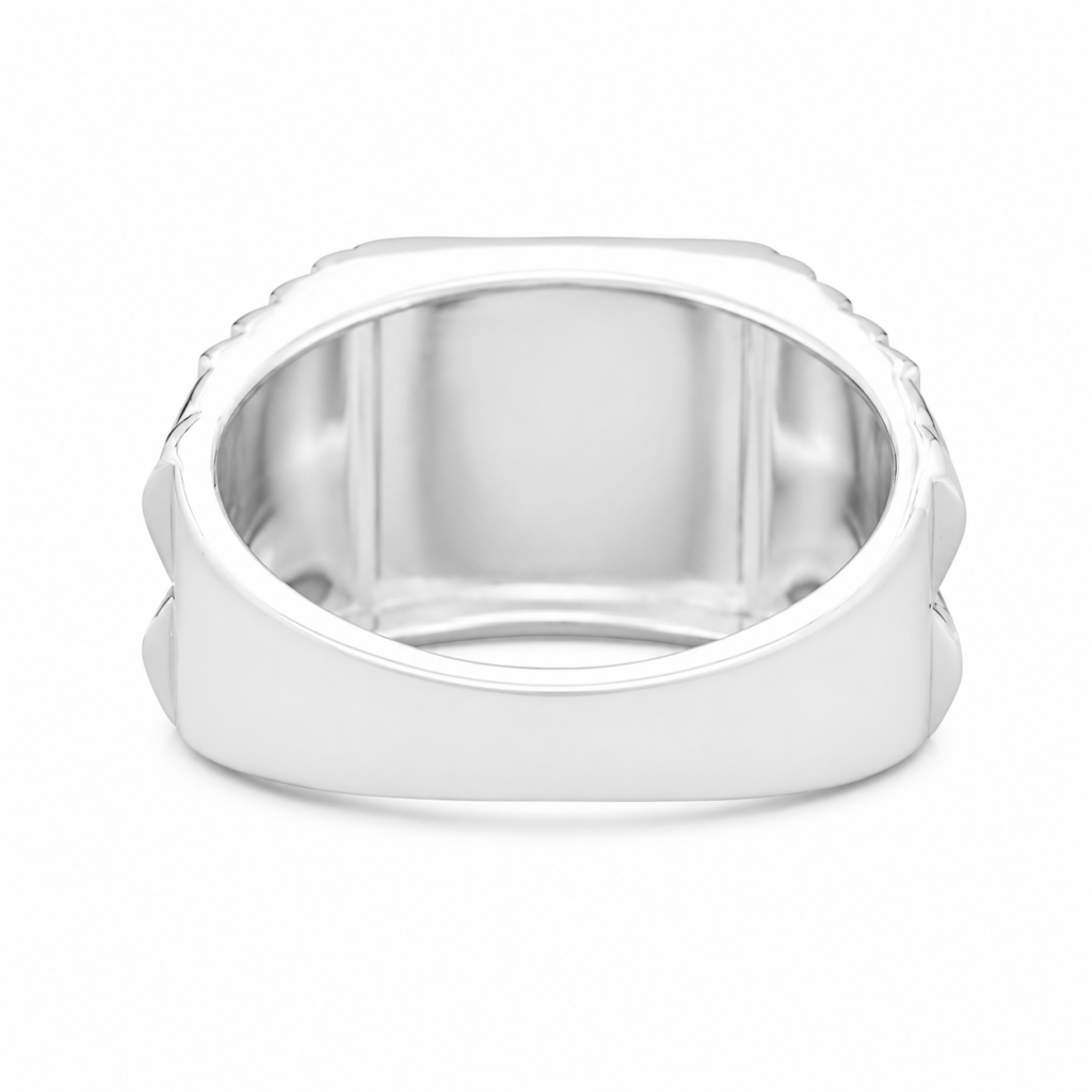 Sterling Silver Lord Shiva Yantra Ring for Men