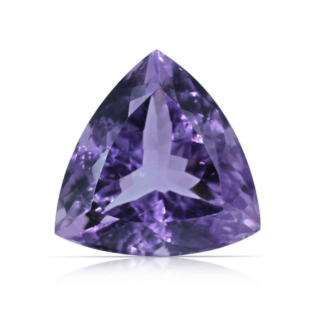 Amethyst (Jamunia) Trillion Cut 21.38 Carat