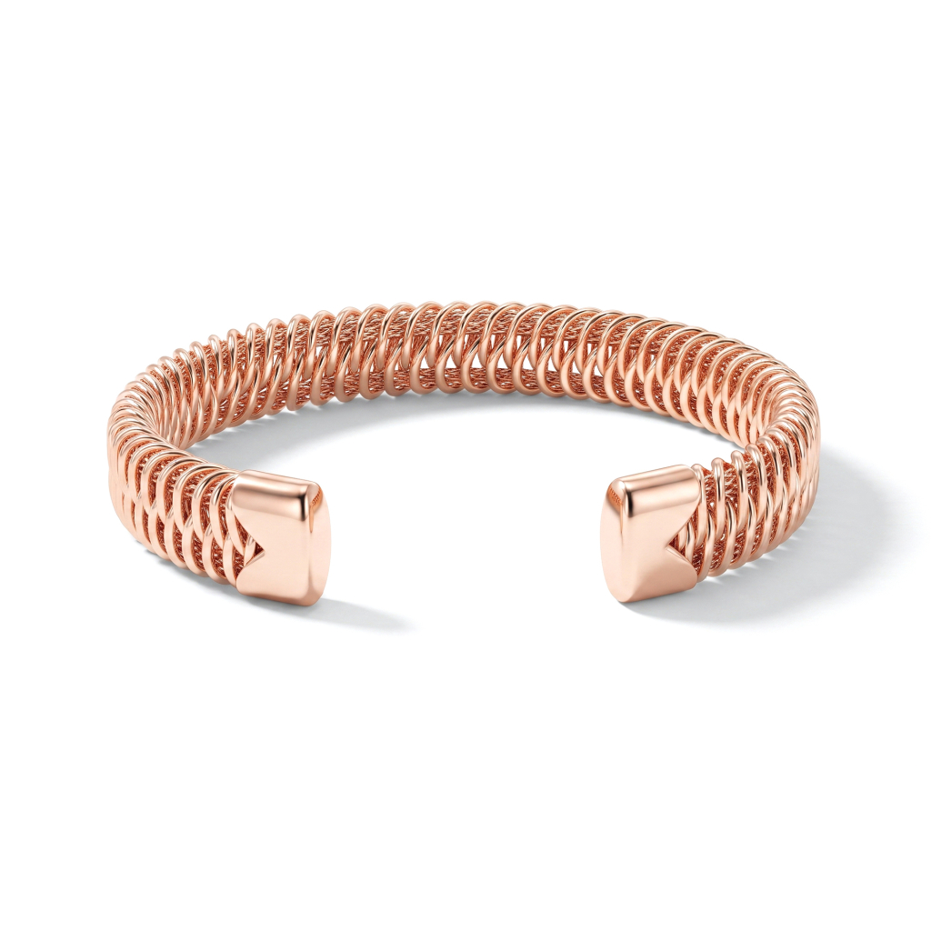 Shukra Vitality Nepaliya Copper Coil Bracelet For Unisex