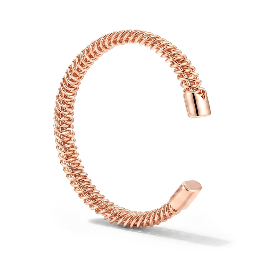 Shukra Vitality Nepaliya Copper Coil Bracelet For Unisex