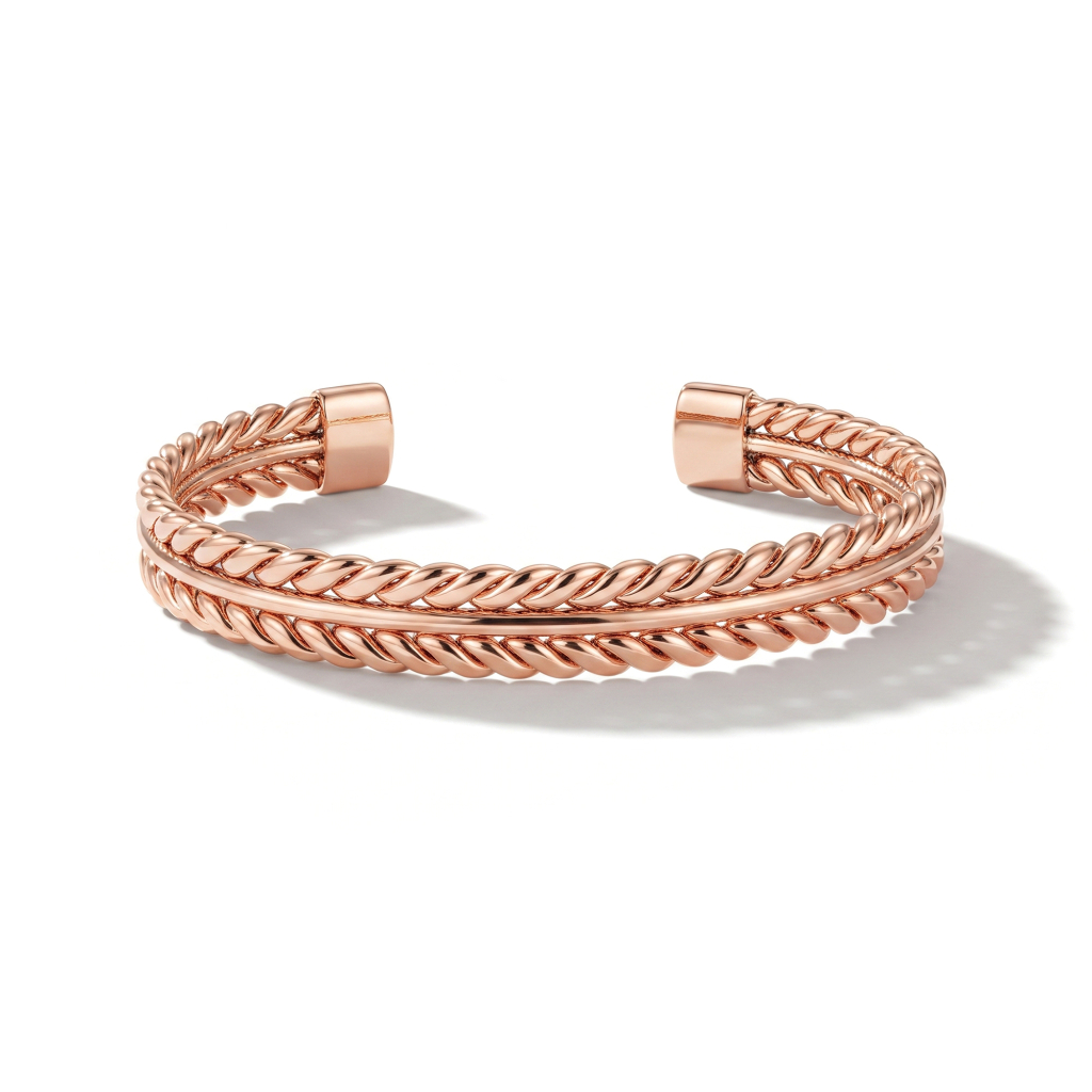 Cosmic Trinity Nepaliya Copper Bracelet For Unisex