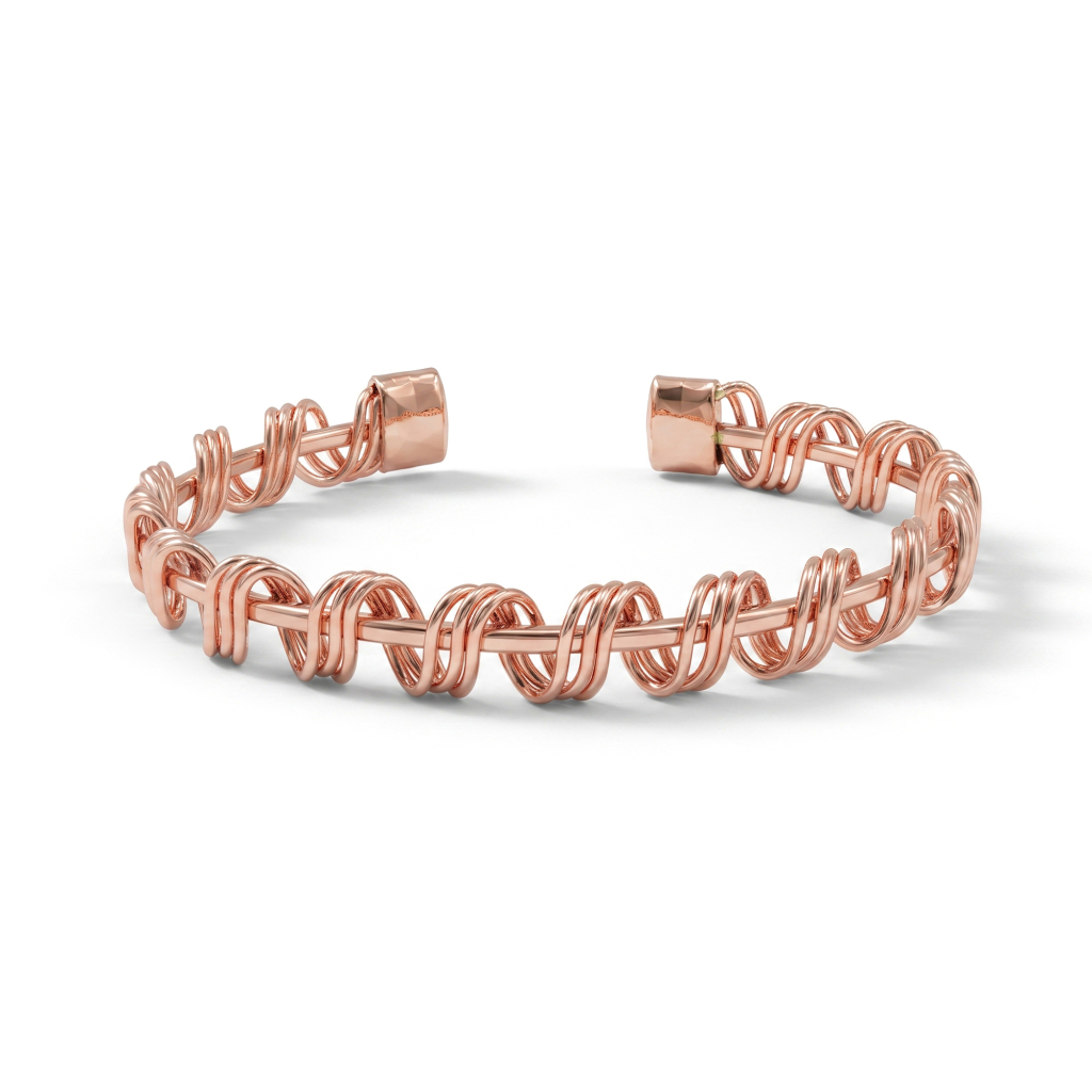 Infinity Wave Nepaliya Copper Bracelet