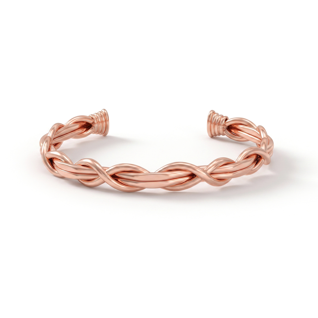 Infinite Energy Weave Nepaliya Copper Bracelet