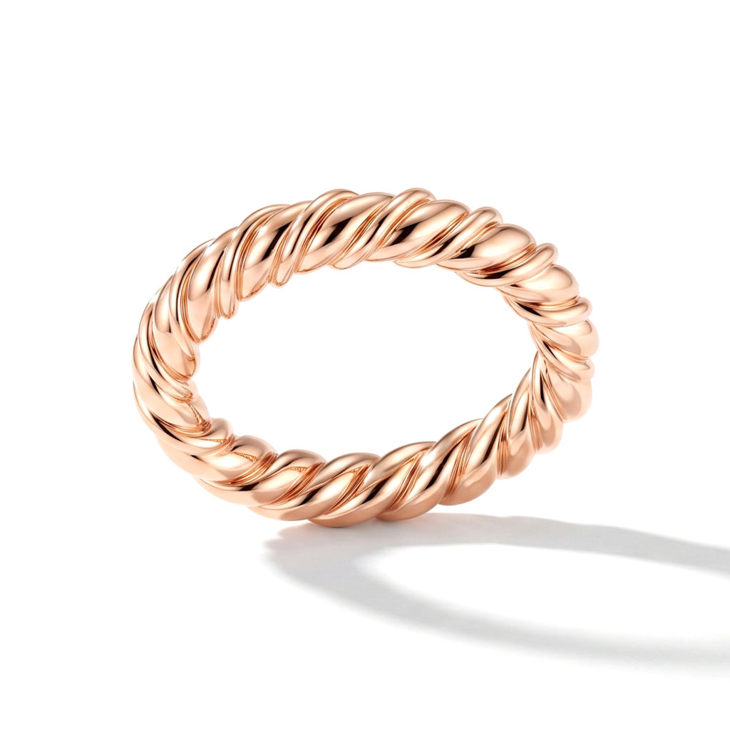 Thick Twister Nepaliya Copper Band Ring