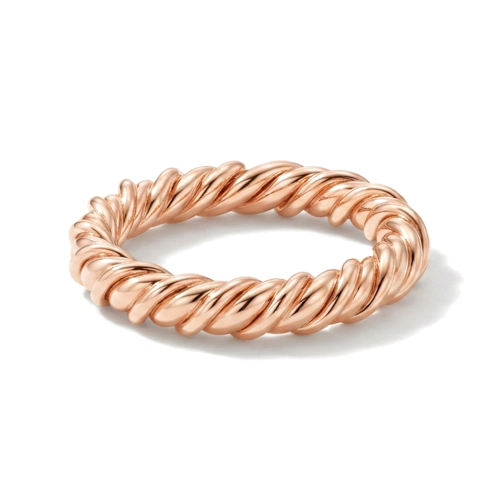 Thick Twister Nepaliya Copper Band Ring