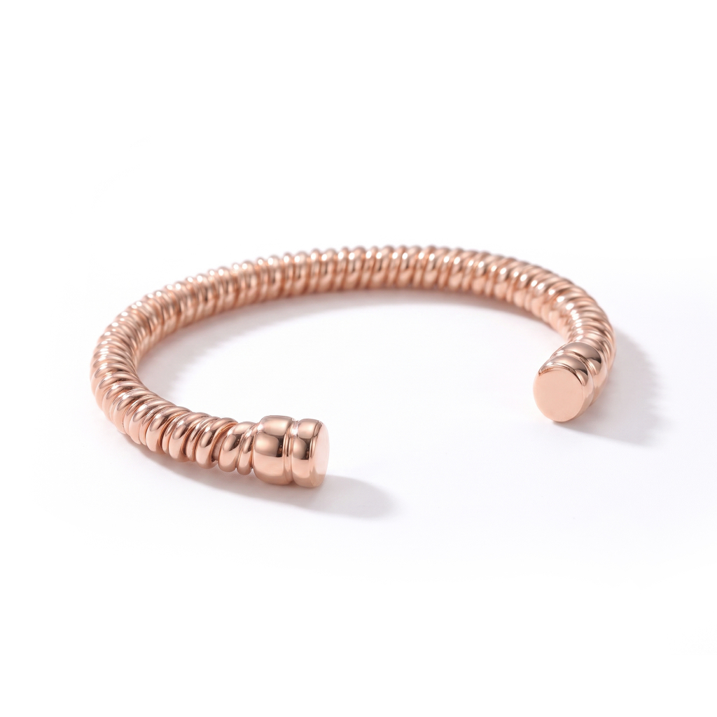 Anant Sutra Twisted Cable Copper Kada Bracelet