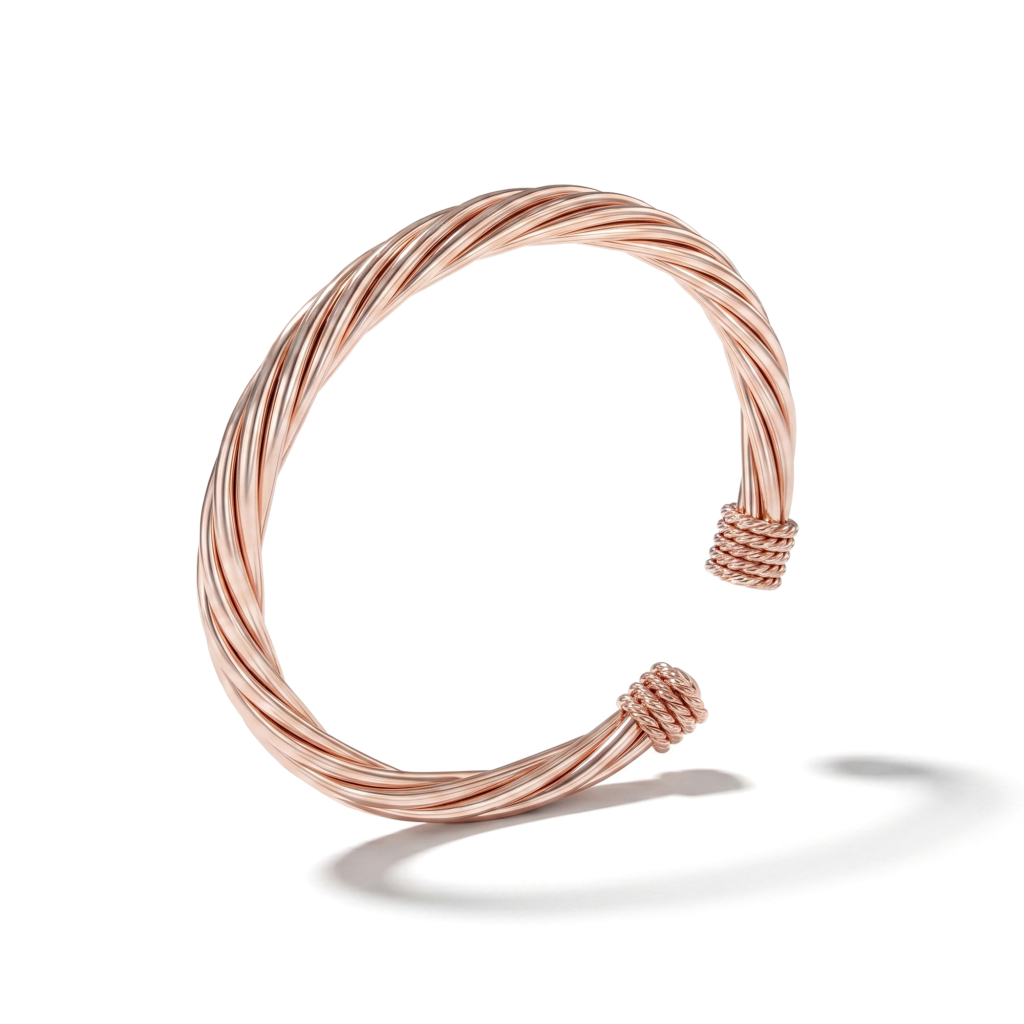 Naag Sutra Twisted Cable Nepaliya Copper Bracelet