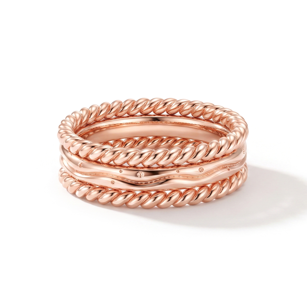Infinity Divine Braid Pure Copper Thumb Band Ring