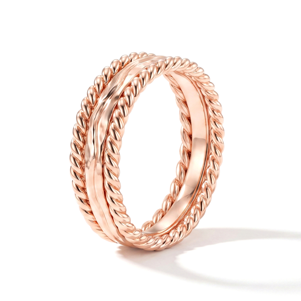 Infinity Divine Braid Pure Copper Thumb Band Ring