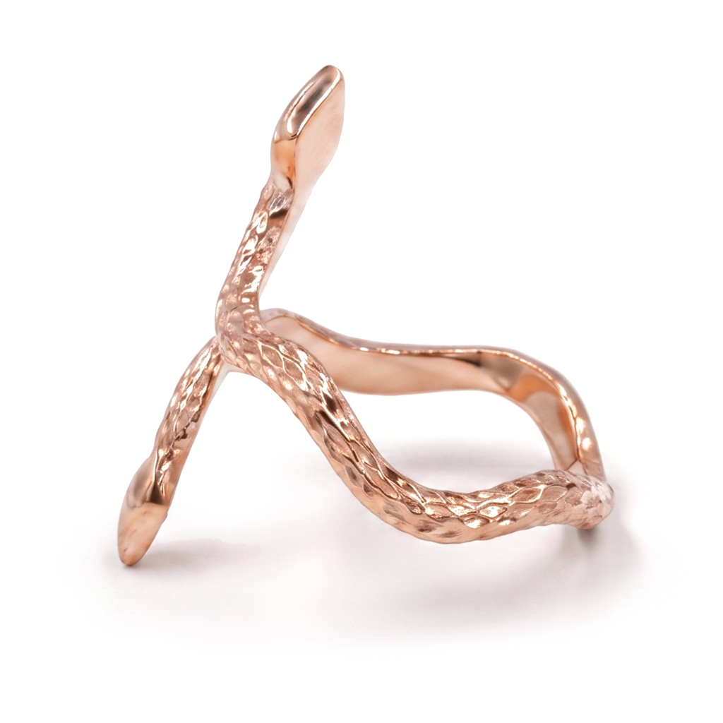 Serpent Energy Pure Copper Wrap Ring