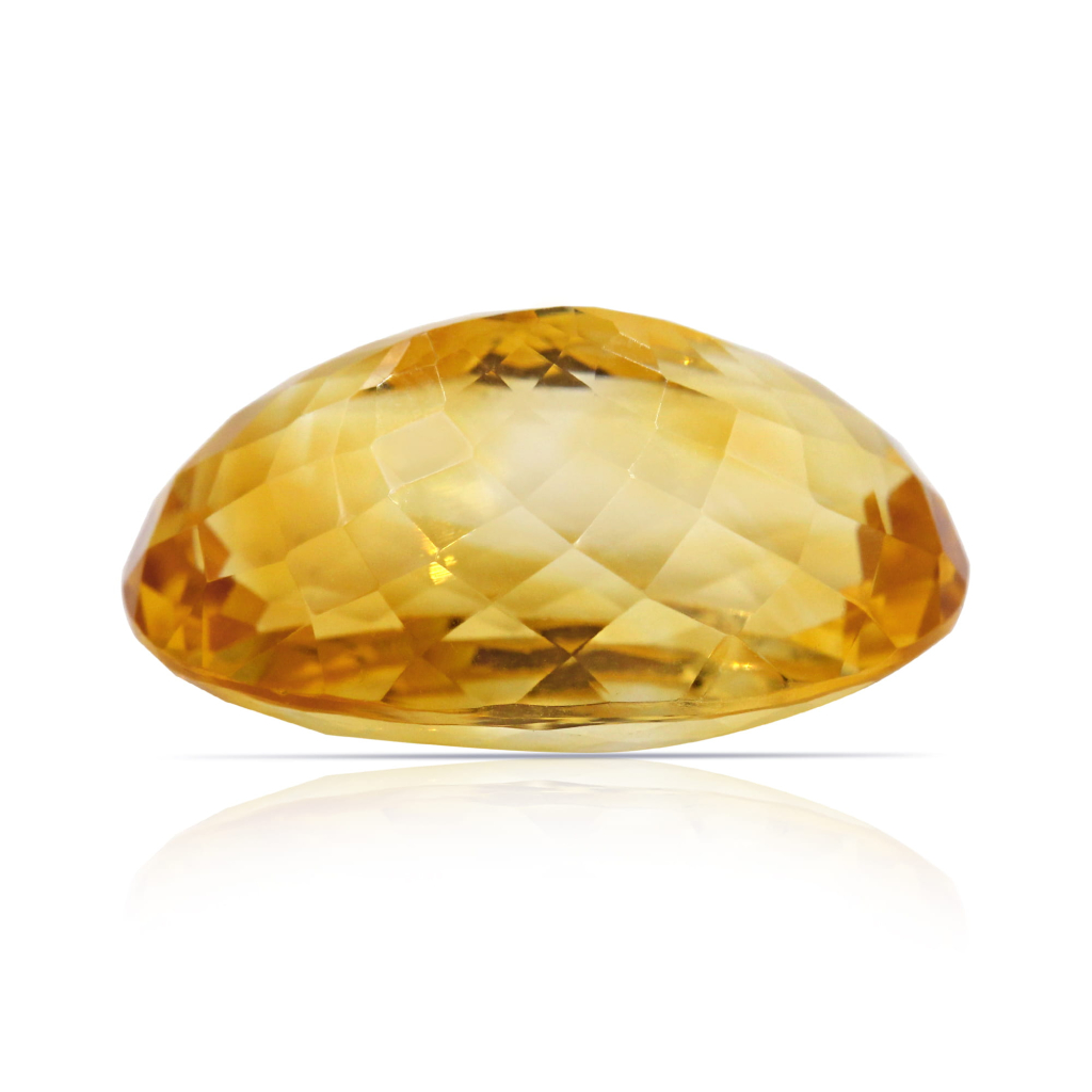 Yellow Citrine (Sunela) Oval Cut 15.13 Carat