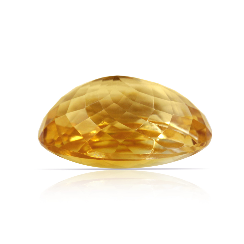 Yellow Citrine (Sunela) Oval Cut 12.87 Carat