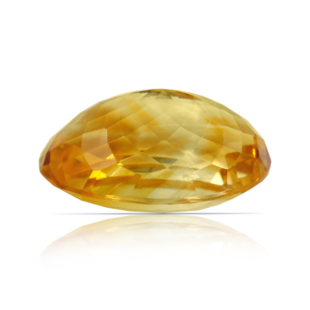 Yellow Citrine (Sunela) Oval Cut 11.71 Carat