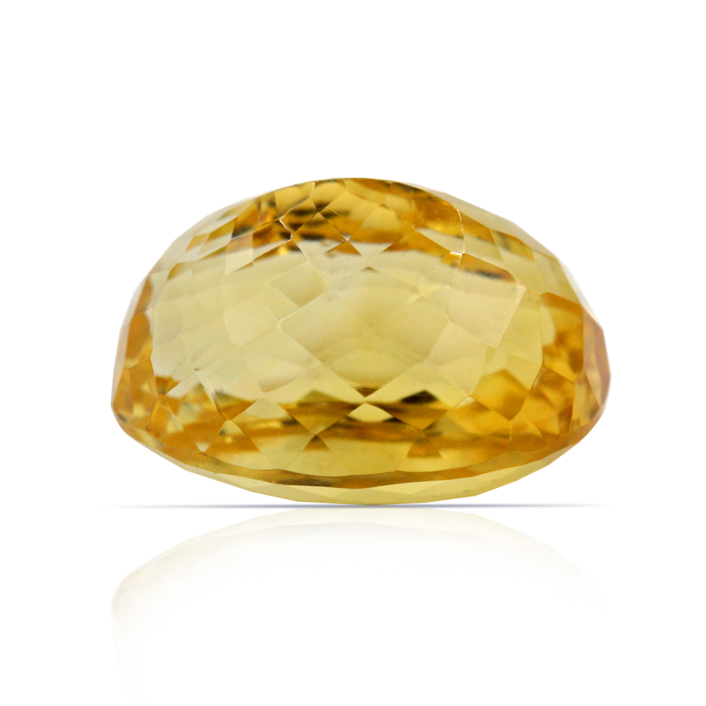Yellow Citrine (Sunela) Oval Cut 12.75 Carat