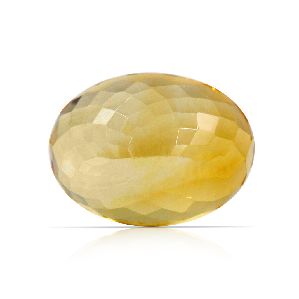 Yellow Citrine (Sunela) Oval Cut 12.75 Carat