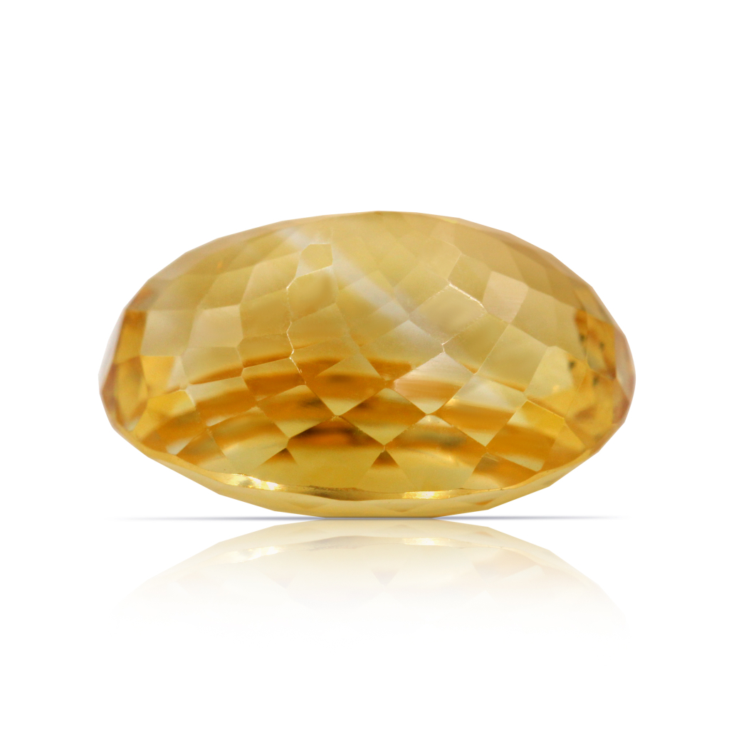 Yellow Citrine (Sunela) Oval Cut 13.89 Carat