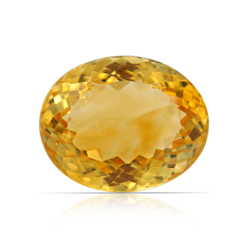 Yellow Citrine (Sunela) Oval Cut 12.05 Carat