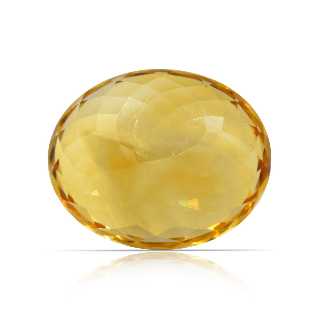 Yellow Citrine (Sunela) Oval Cut 12.05 Carat
