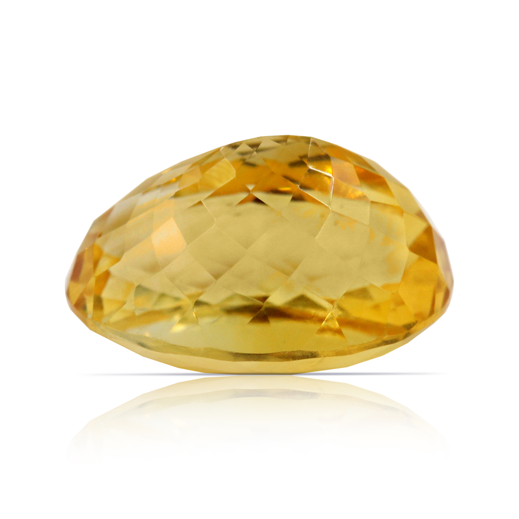 Yellow Citrine (Sunela) Oval Cut 9.56 Carat