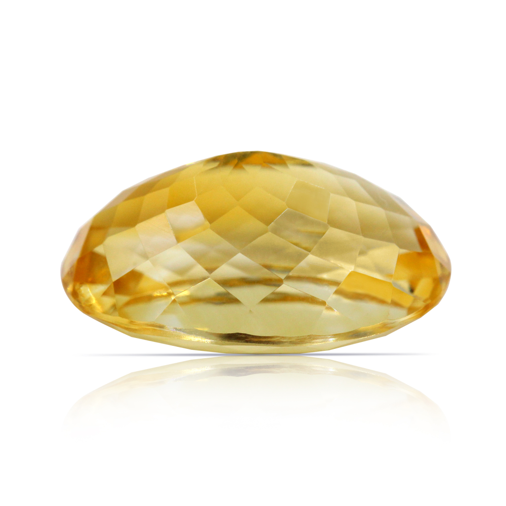 Yellow Citrine (Sunela) Oval Cut 12.52 Carat