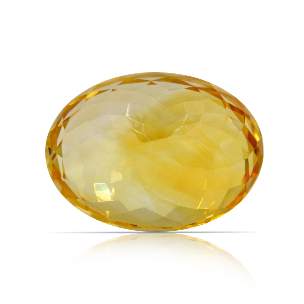 Yellow Citrine (Sunela) Oval Cut 10.22 Carat