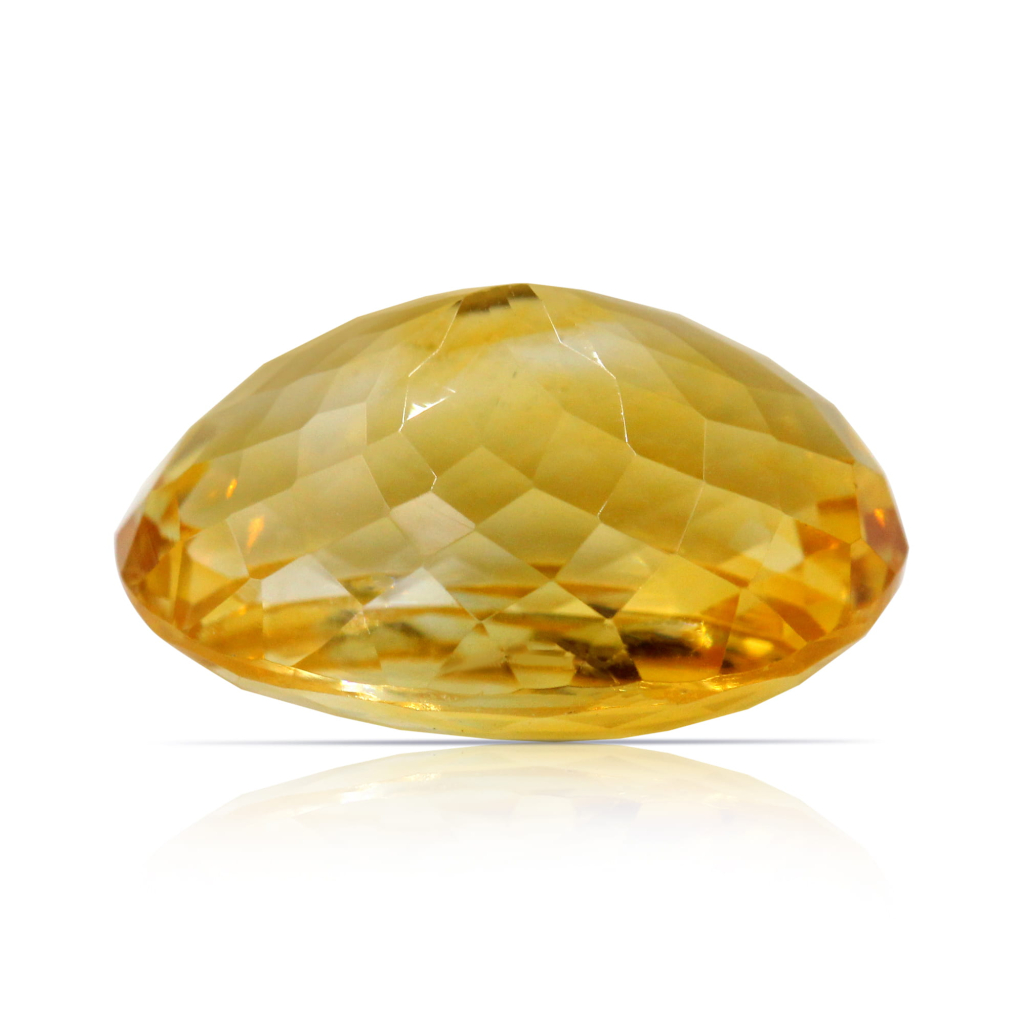 Yellow Citrine (Sunela) Oval Cut 10.22 Carat