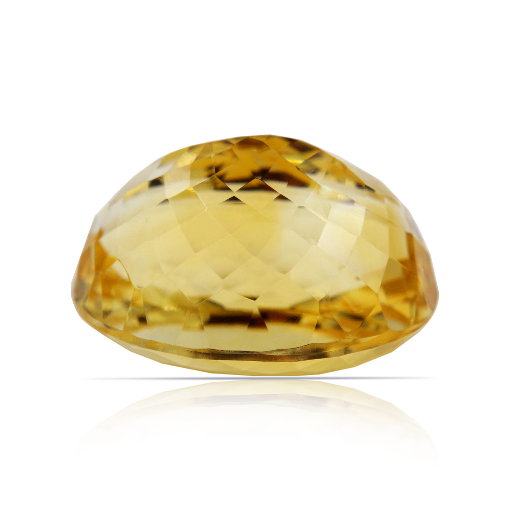 Yellow Citrine (Sunela) Oval Cut 17.40 Carat