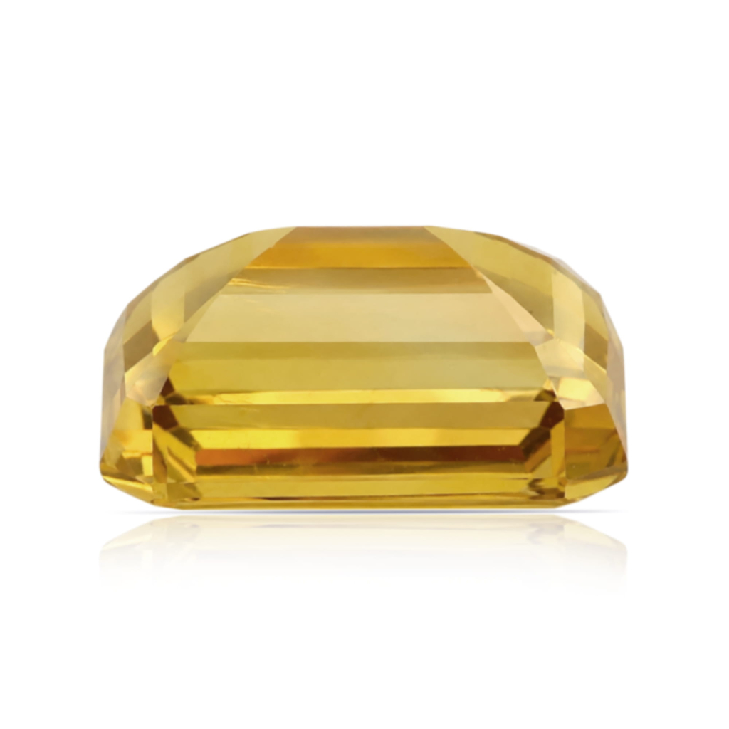 Yellow Citrine (Sunela) Rectangle Cut 12.27 Carat