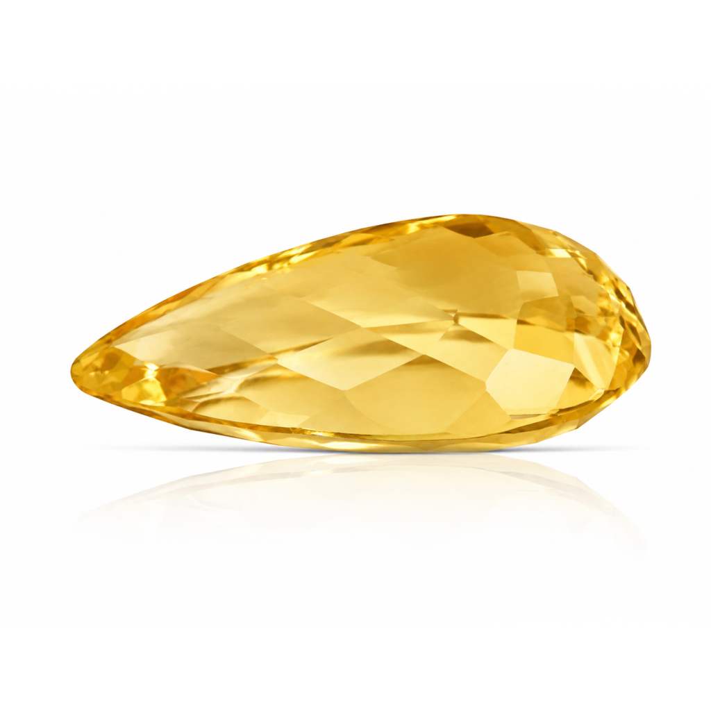 Yellow Citrine (Sunela) Pear Cut 9.87 Carat