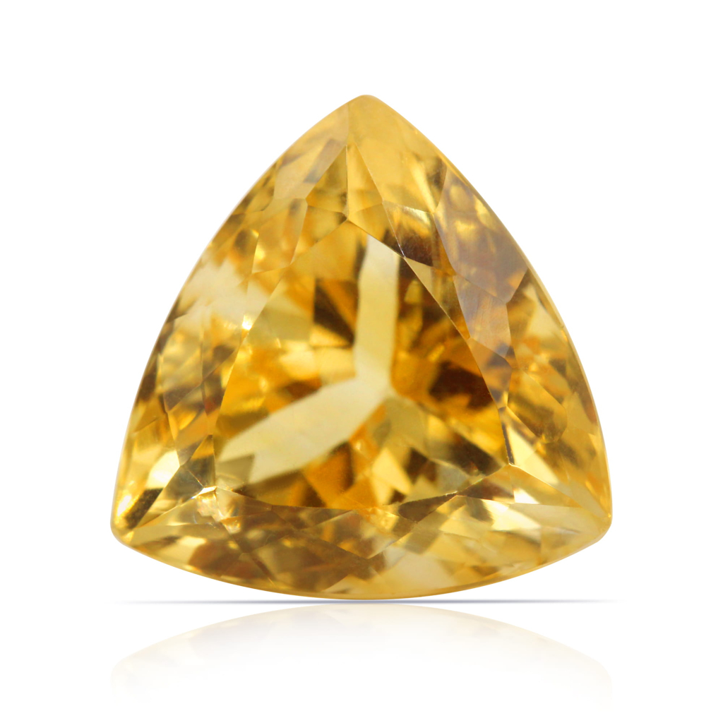 Yellow Citrine (Sunela) Trillion Cut 14.50 Carat
