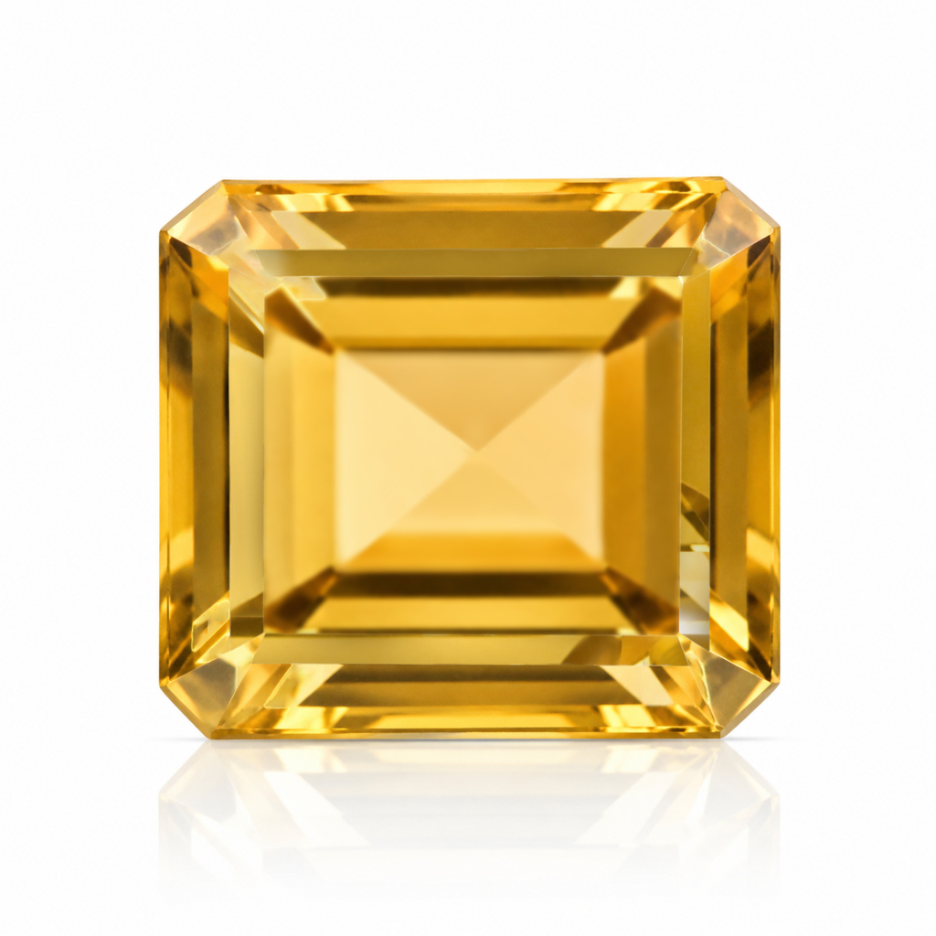 Yellow Citrine (Sunela) Octogan Cut 12.81 Carat