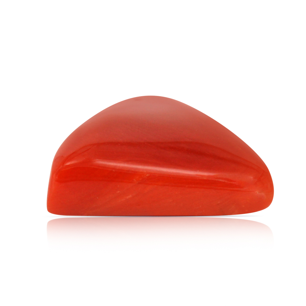 Natural Italian Triangular Red Coral (Moonga) 11.30 Carat