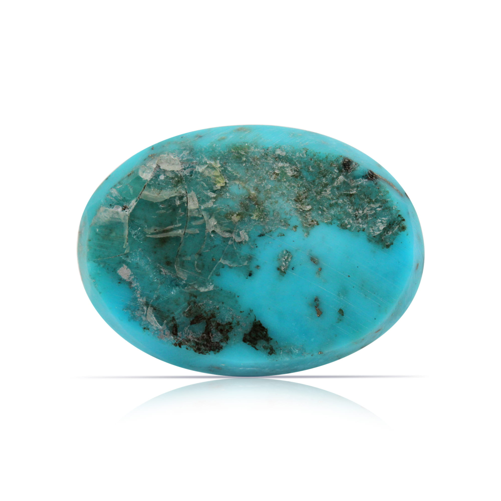 Blue Irani Turquoise (Firoza) 21.40 Carat