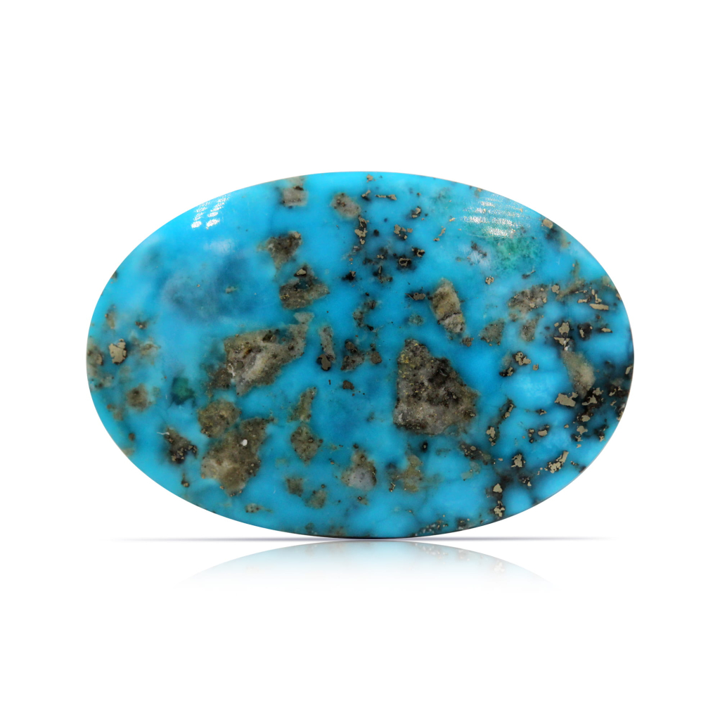 Blue Irani Turquoise (Firoza) 42.25 Carat