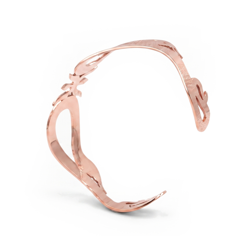 Shukra Shakti Butterfly Nepaliya Copper Cuff Bangle