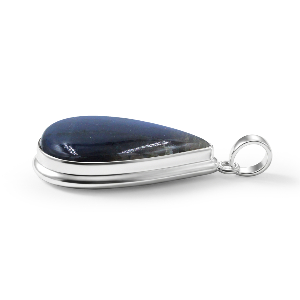 Labradorite Rahu Energy Sterling Silver Pendant